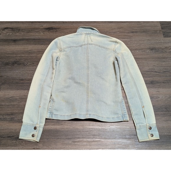 Levi's Red Tab Denim Jacket Light Wash Distressed  Made in USA Size S READ - Picture 10 of 10